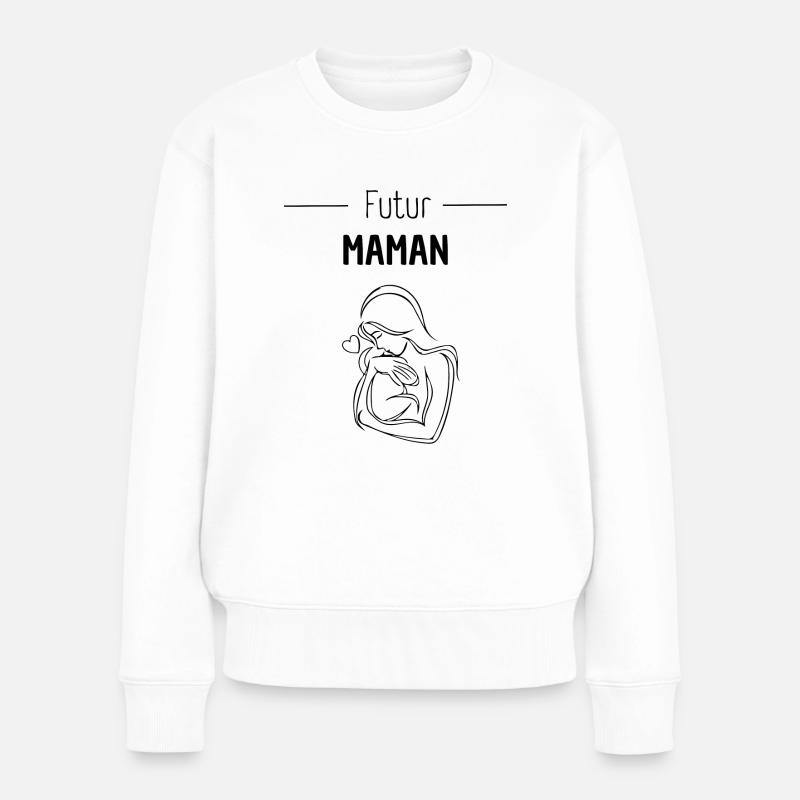 FUTUR MAMAN - Pull Premium bio Femme - blanc