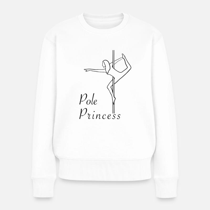 Pole Princess Pole Dance Tanzen Polefitness - Frauen Premium Bio Pullover - Weiß