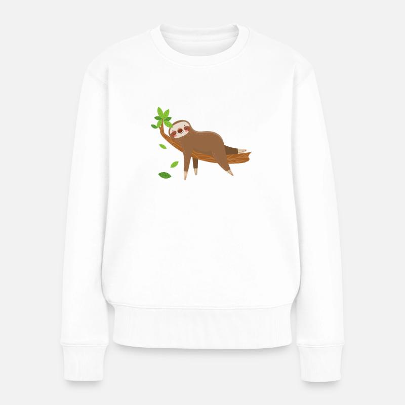 Pyjama pyjama paresseux - Pull Premium bio Femme - blanc