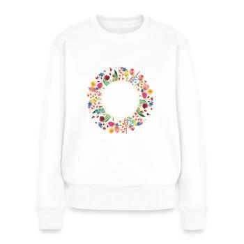 Wöd Godi beste Godi Taufpatin Österreich Taufe - Frauen Premium Bio Pullover - Weiß - Vorne - Julia (174cm)