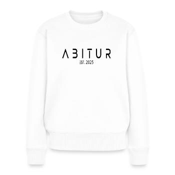 Abitur Est. 2025 - Frauen Premium Bio Pullover - Weiß - Vorne - Julia (174cm)