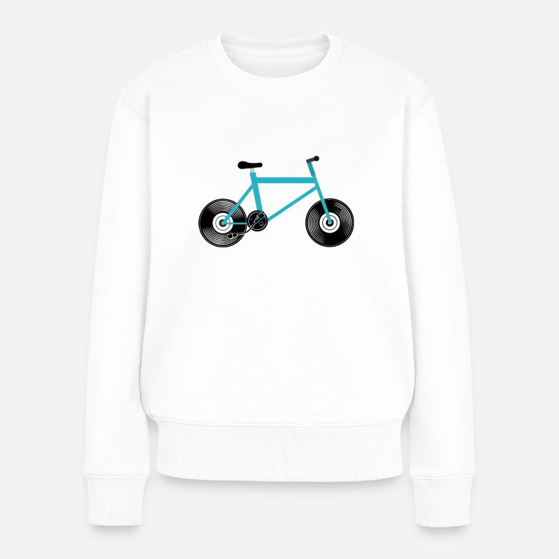 Vélo musical - Pull Premium bio Femme - blanc
