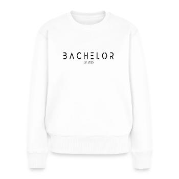 Bachelor est. 2025 - Frauen Premium Bio Pullover - Weiß - Vorne - Julia (174cm)
