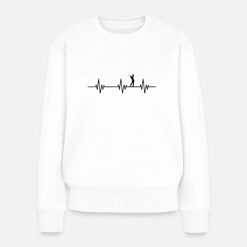 Golf - Battement de cœur - Pull Premium bio Femme - blanc