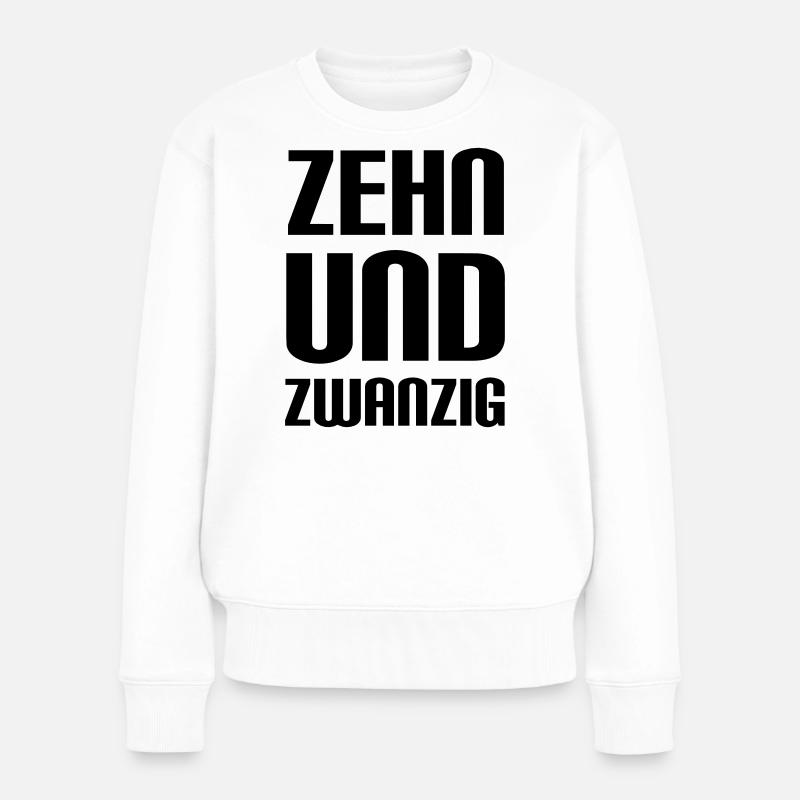 zehnundzwanzig = 30 Jahre Geburtstag - Frauen Premium Bio Pullover - Weiß