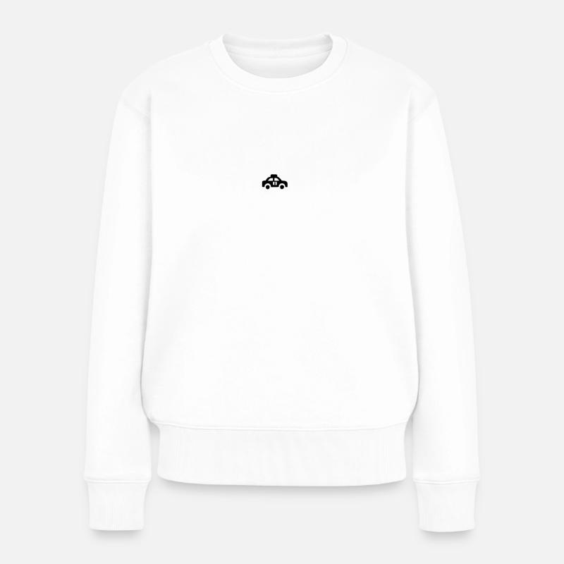 Taxi2 - Frauen Premium Bio Pullover - Weiß
