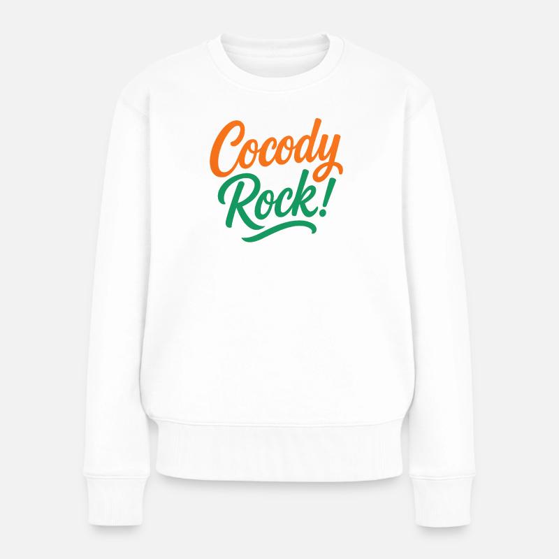 Cocody-Felsen - Frauen Premium Bio Pullover - Weiß