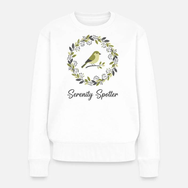 Observateur de sérénité - Pull Premium bio Femme - blanc