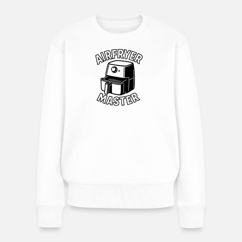 Maître de la friteuse à air - Pull Premium bio Femme - blanc