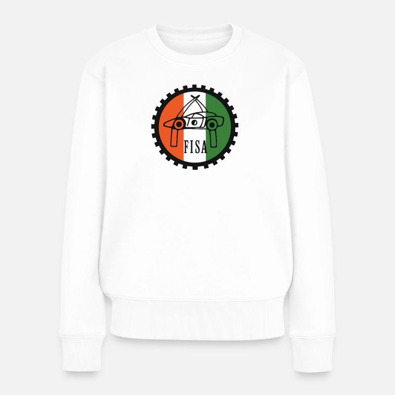 FISA - Frauen Premium Bio Pullover - Weiß