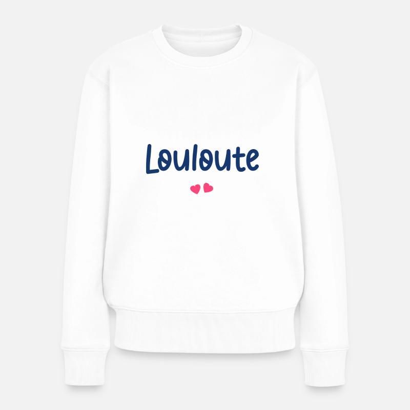 Louloute - Pull Premium bio Femme - blanc