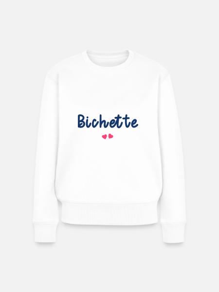 bichette - Pull Premium bio Femme - blanc
