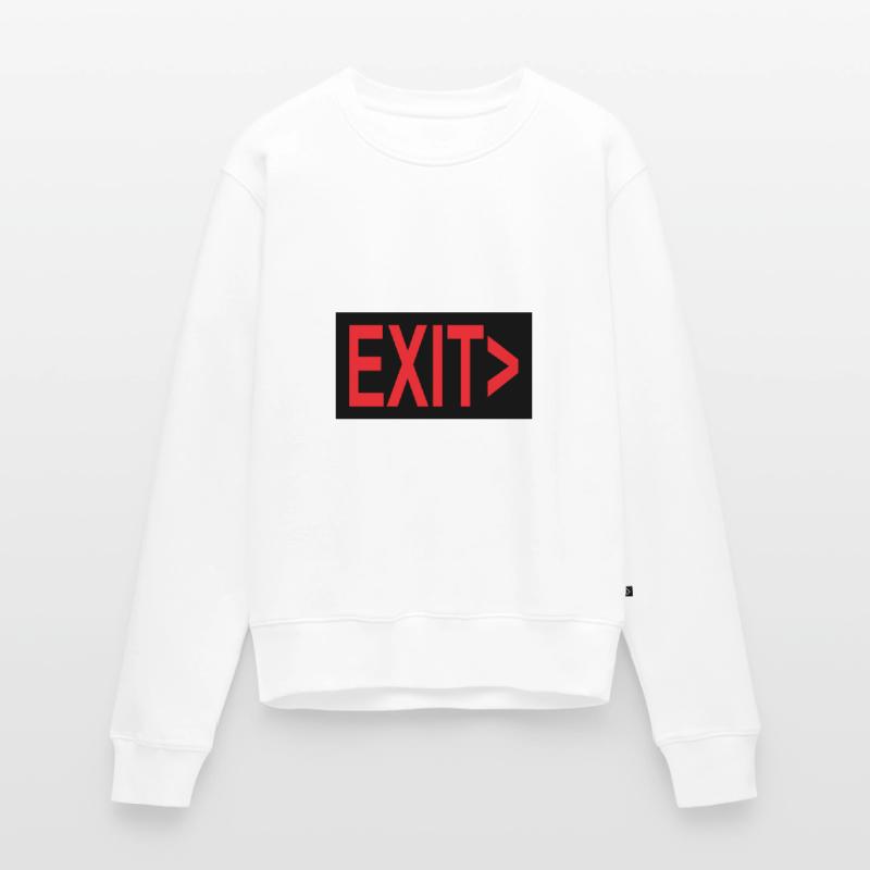 Exit / Exit / Emergency Exit Women's Premium Organic Jumper