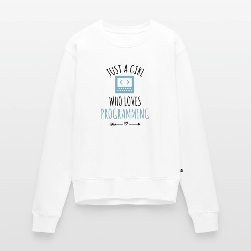 Programmeur programmation fille de codage Pull Premium bio Femme