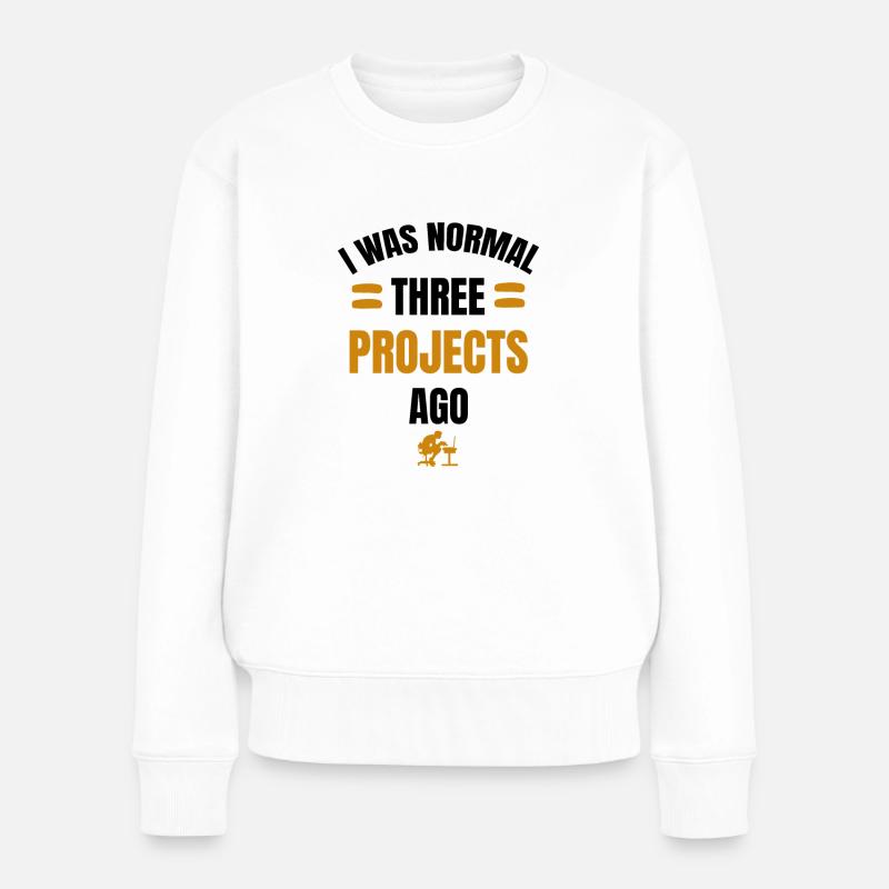 Projektmanagement Geschenk | Projektmanager - Frauen Premium Bio Pullover - Weiß