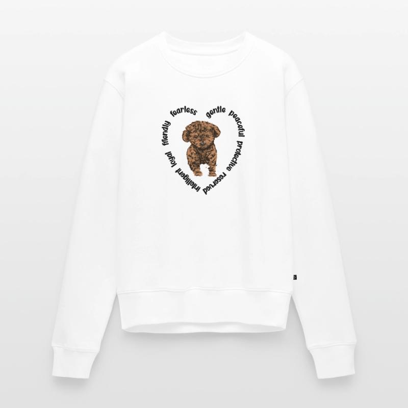 Cavapoo amoureux de chiens Cavoodle Mama Cavapoo Pull Premium bio Femme