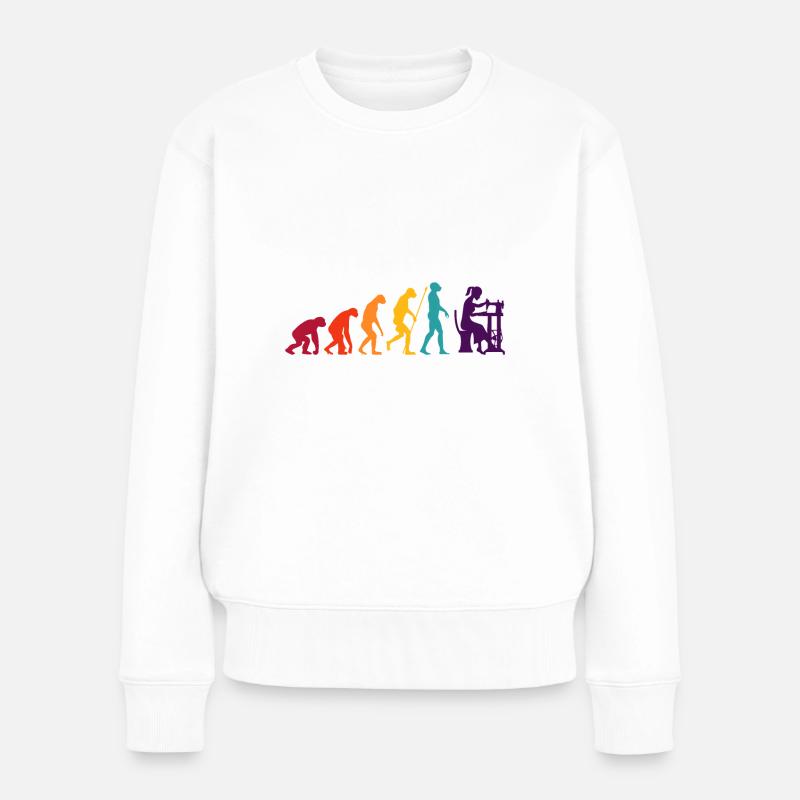 Evolution de la couture - Pull Premium bio Femme - blanc