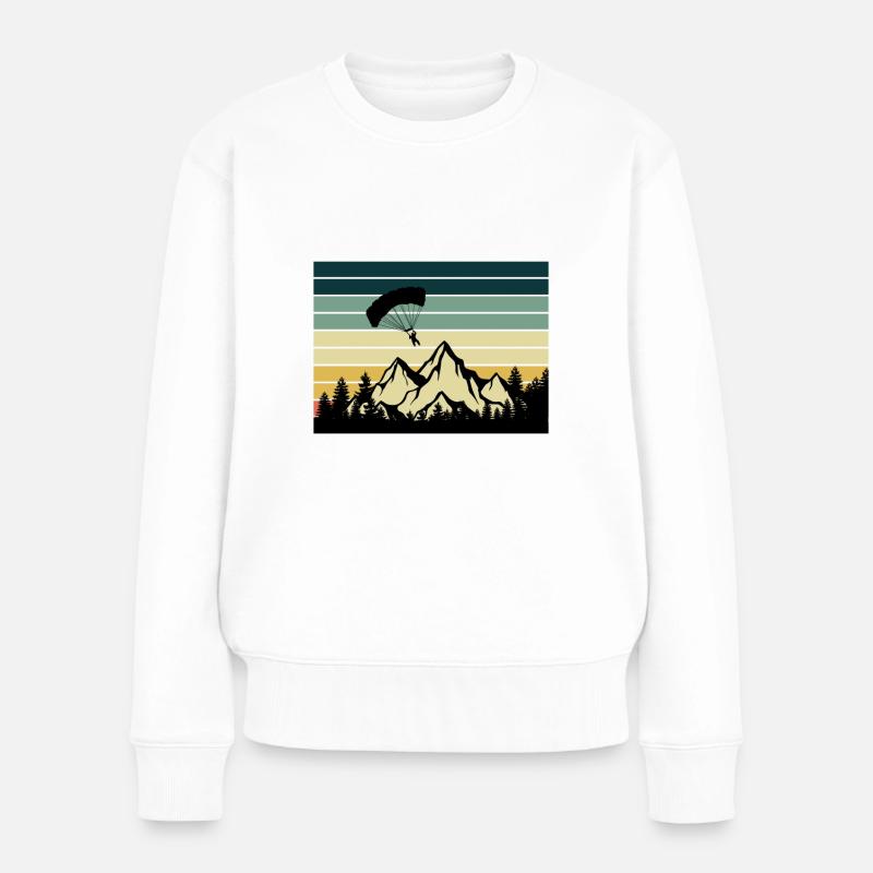 Paragliding - Frauen Premium Bio Pullover - Weiß