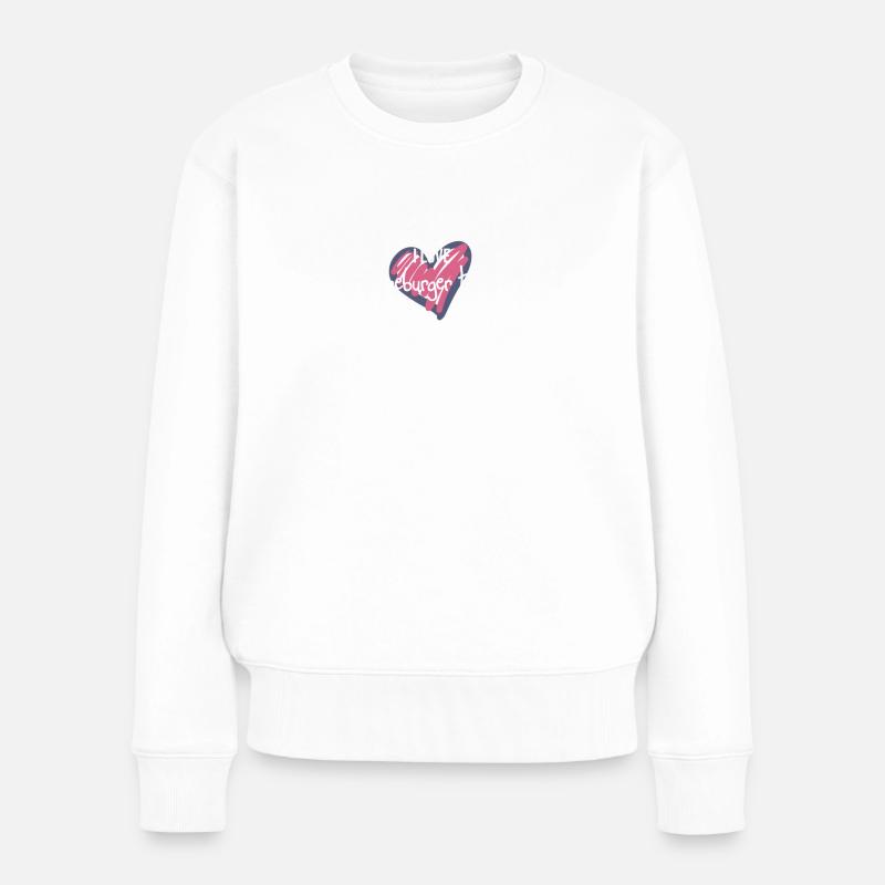 Lüneburger Heide - Frauen Premium Bio Pullover - Weiß