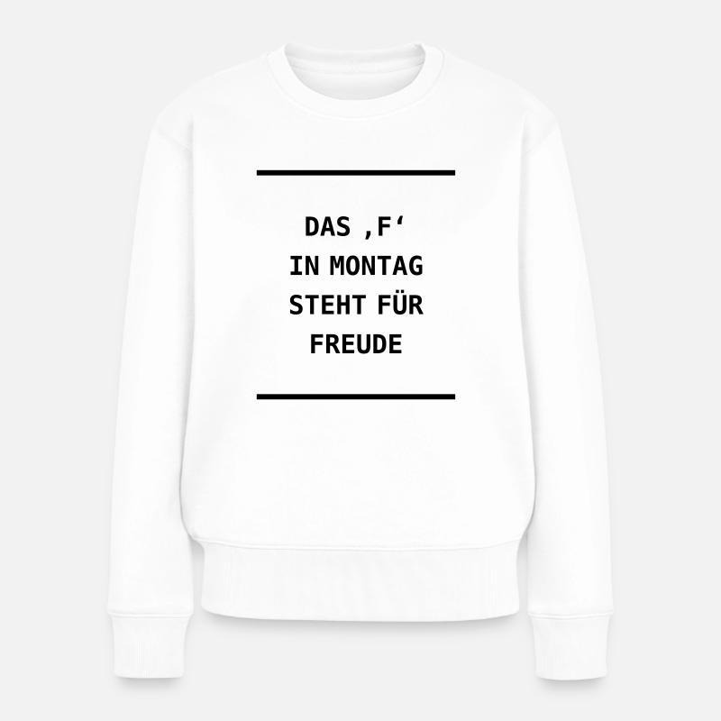 Montage - Frauen Premium Bio Pullover - Weiß