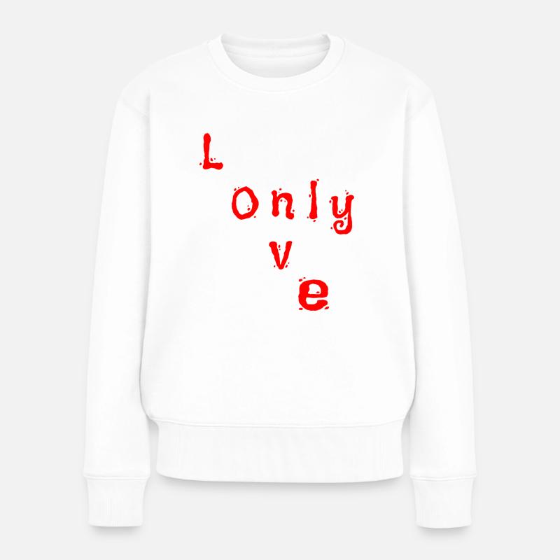 Seulement l’amour - Pull Premium bio Femme - blanc