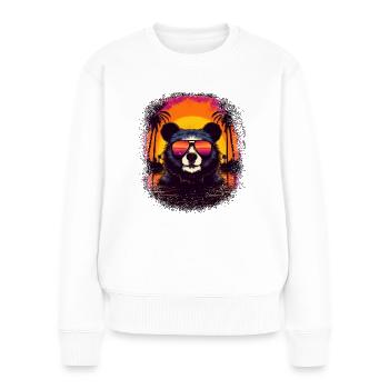 funny polar bear coati birthday present jokes - Frauen Premium Bio Pullover - Weiß - Vorne - Julia (174cm)