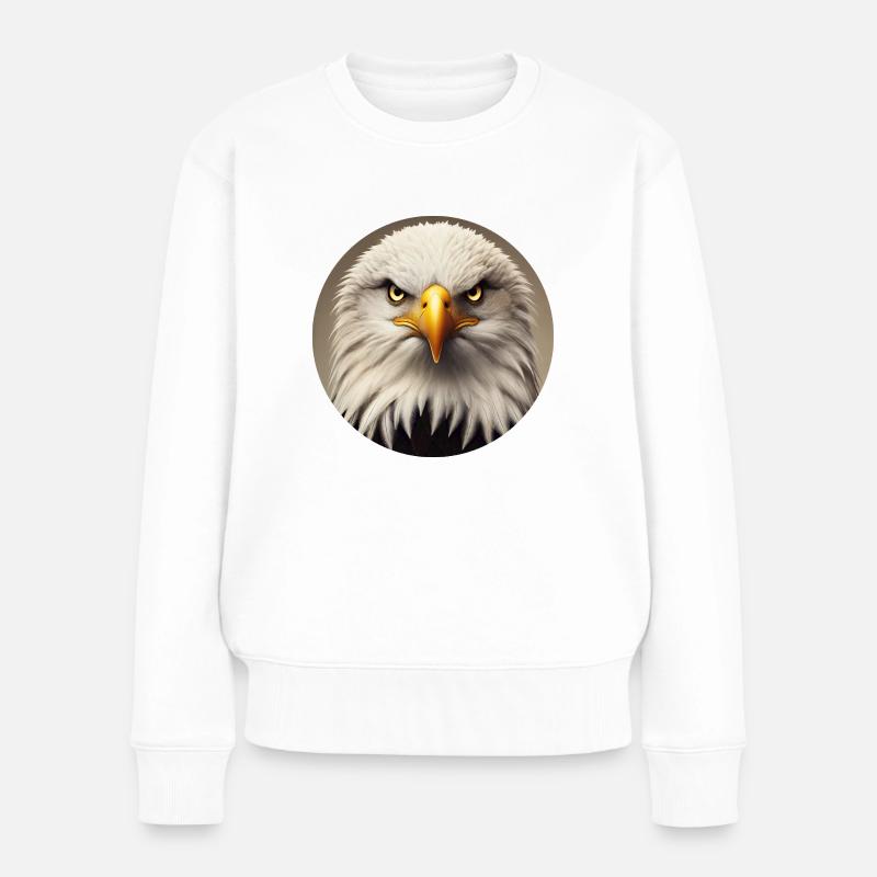Bald eagle - Women's Premium Organic Jumper - white