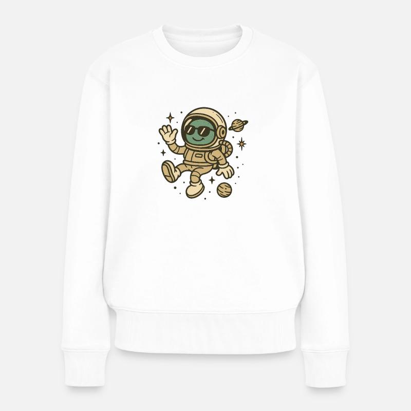 Bienvenue dans l’espace - Pull Premium bio Femme - blanc
