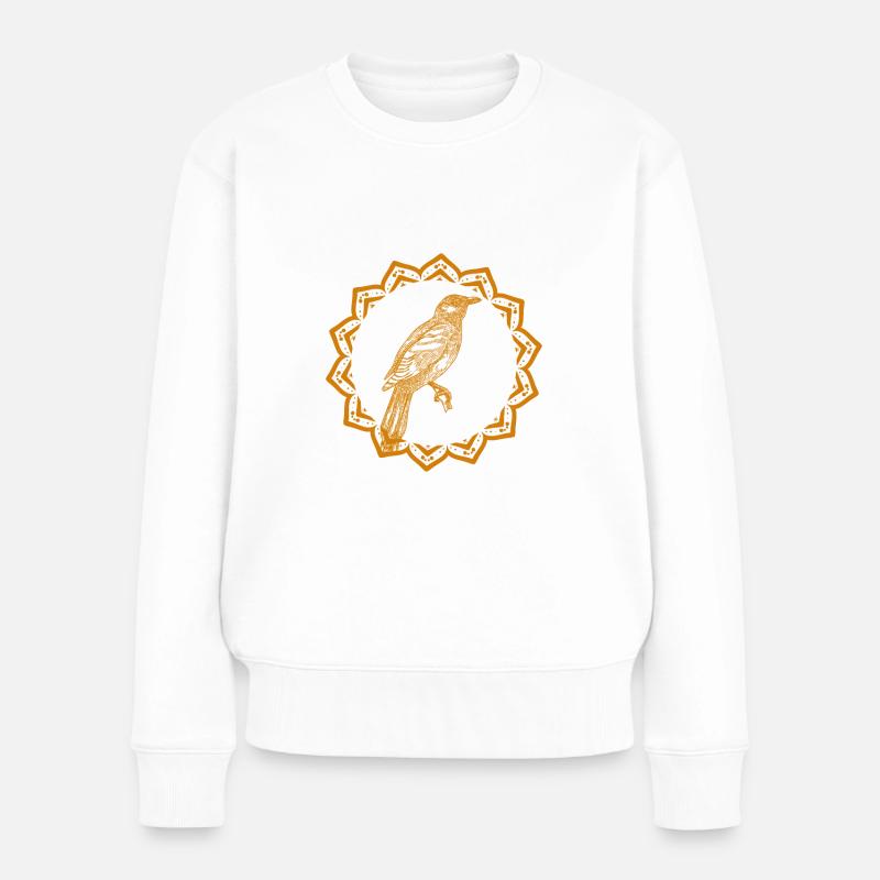 Vogel - Fliegen - Naturschutz Tierfreund - Frauen Premium Bio Pullover - Weiß