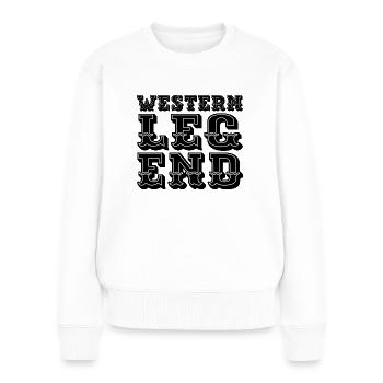 Western Legend - Women's Premium Organic Jumper - white - Front - Julia (174cm)
