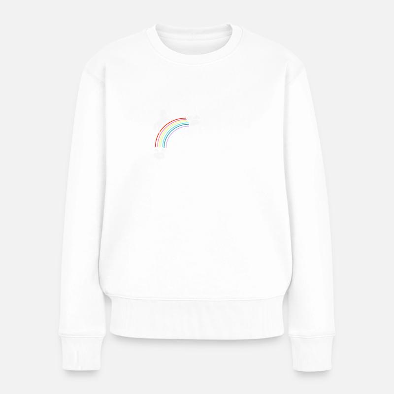 Unicorn - Frauen Premium Bio Pullover - Weiß