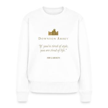 Downton Abbey Mr Carson If You're Tired Of Style - Pull Premium bio Femme - blanc - Devant - Julia (174cm)