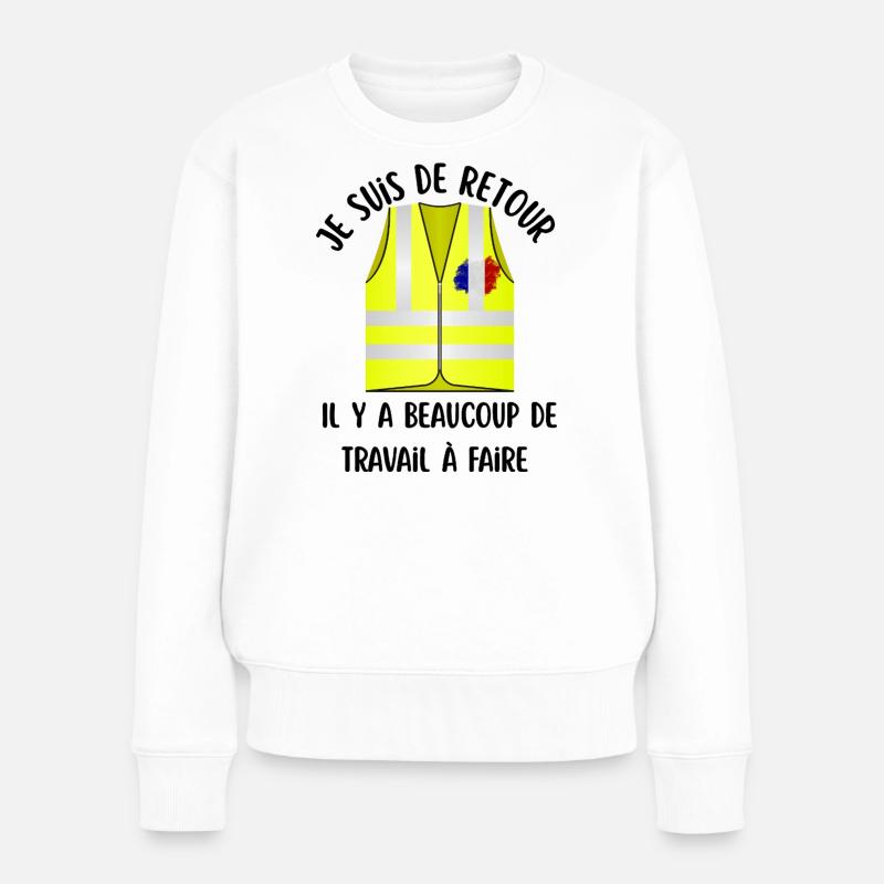 Manifestation  - Pull Premium bio Femme - blanc