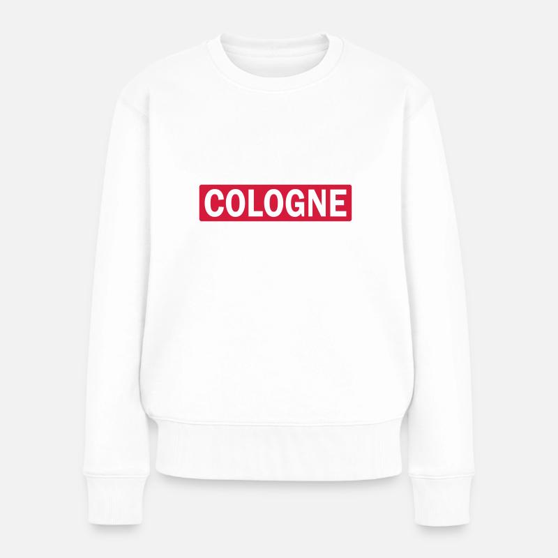 Köln - Frauen Premium Bio Pullover - Weiß