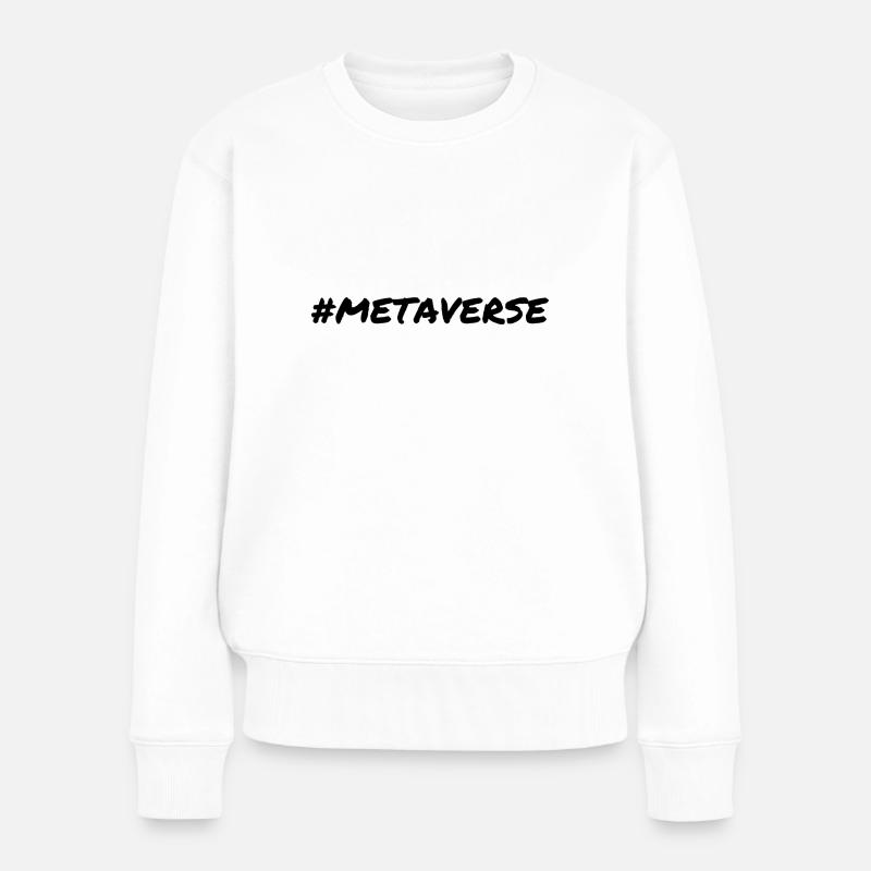 Metaverse web 3.0 blockchain - Pull Premium bio Femme - blanc
