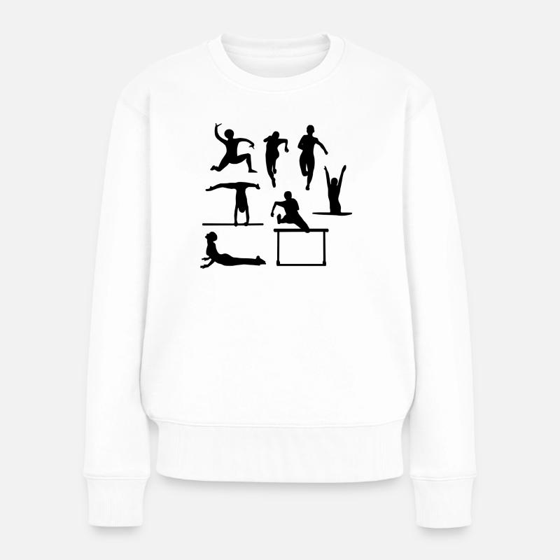 sportif - Pull Premium bio Femme - blanc