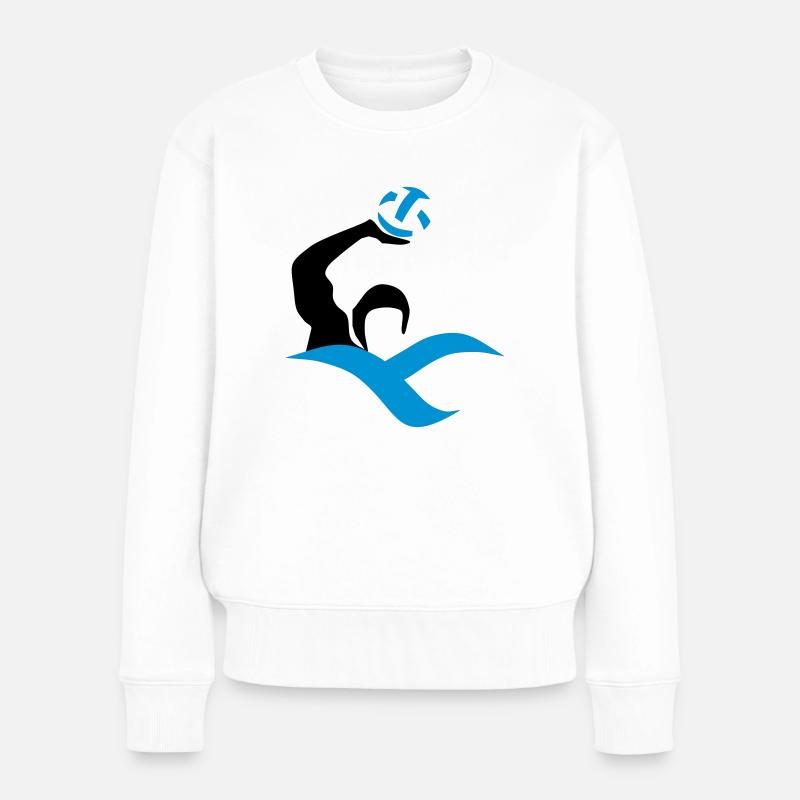 water polo - Pull Premium bio Femme - blanc