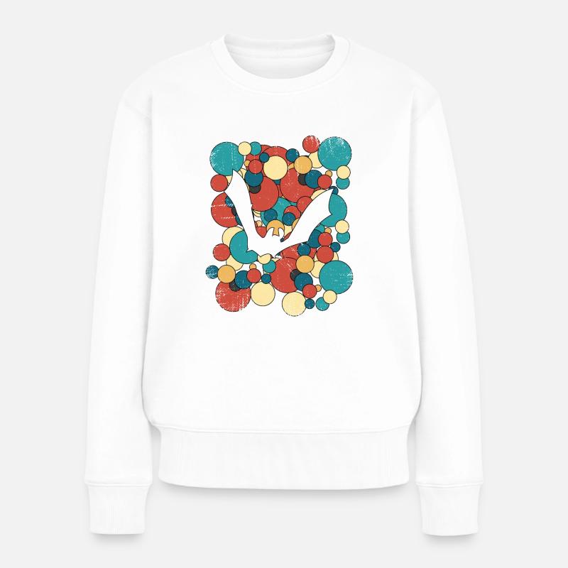 Fledermaus Fledermäuse - Frauen Premium Bio Pullover - Weiß