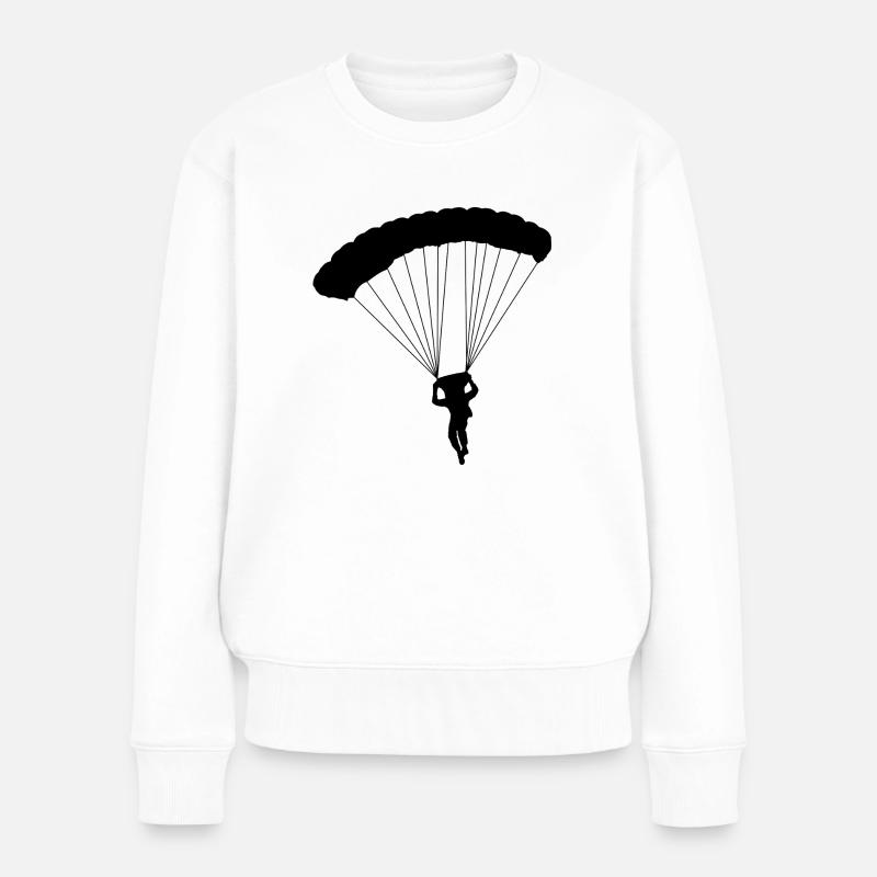 parachutiste - Pull Premium bio Femme - blanc