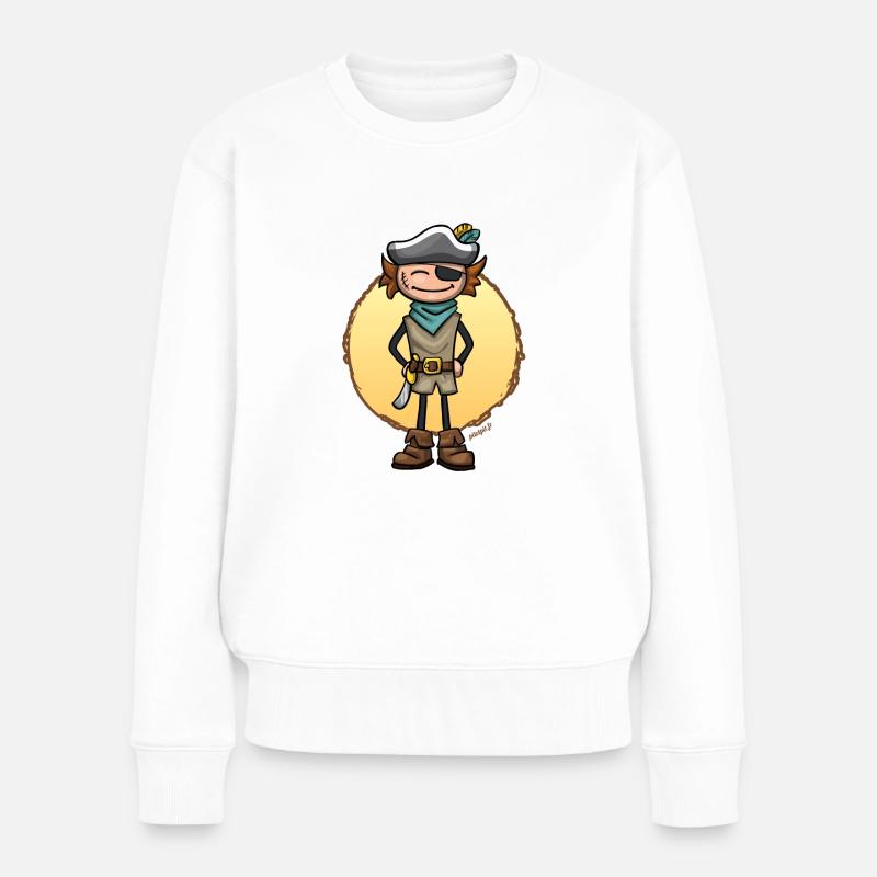 Tim le pirate - Pull Premium bio Femme - blanc