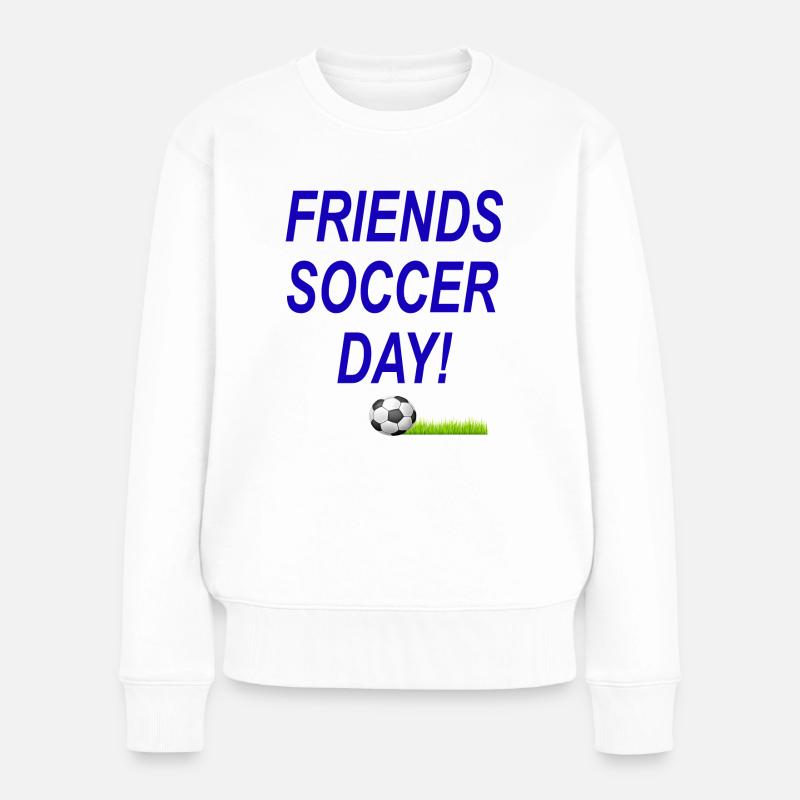 JOURNÉE DE SOCCER DES AMIS - Pull Premium bio Femme - blanc