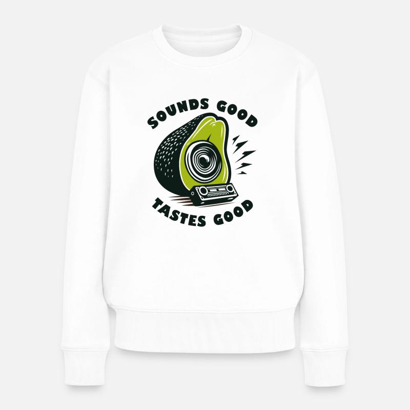 Avocado-Verstärker - Frauen Premium Bio Pullover - Weiß