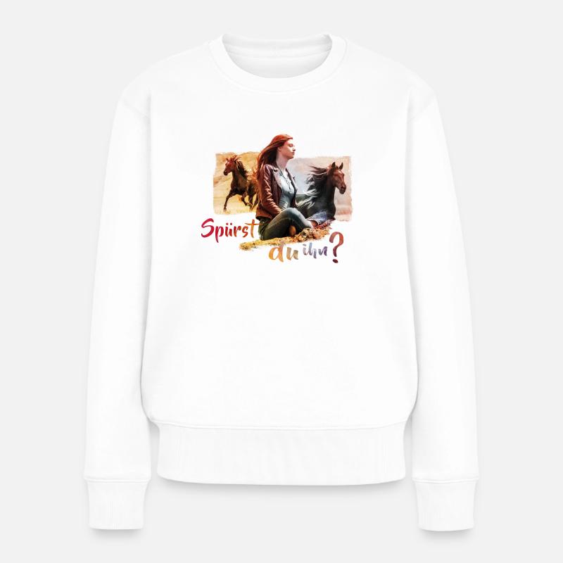 Ostwind Der Große Orkan Spürst Du Ihn? Kacheln - Frauen Premium Bio Pullover - Weiß