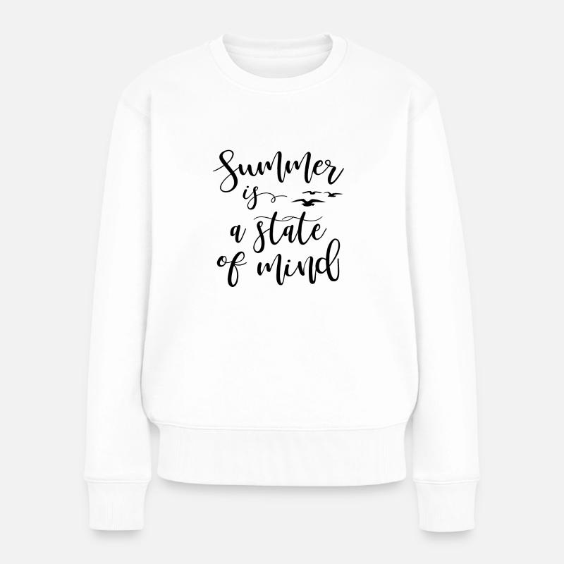 L'été est un état d' - Pull Premium bio Femme - blanc