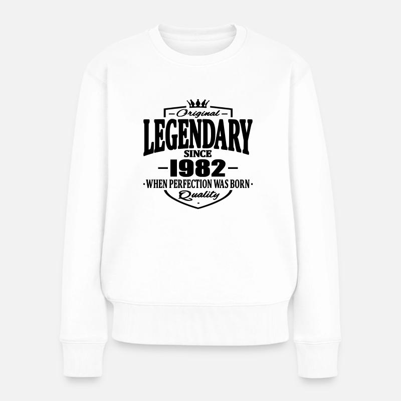 Legendär seit 1982 - Frauen Premium Bio Pullover - Weiß