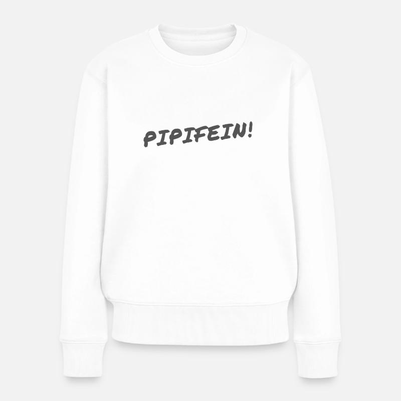 PIPIFEIN - Frauen Premium Bio Pullover - Weiß
