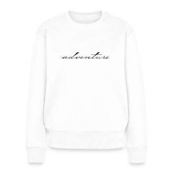 Adventure - Women's Premium Organic Jumper - white - Front - Julia (174cm)