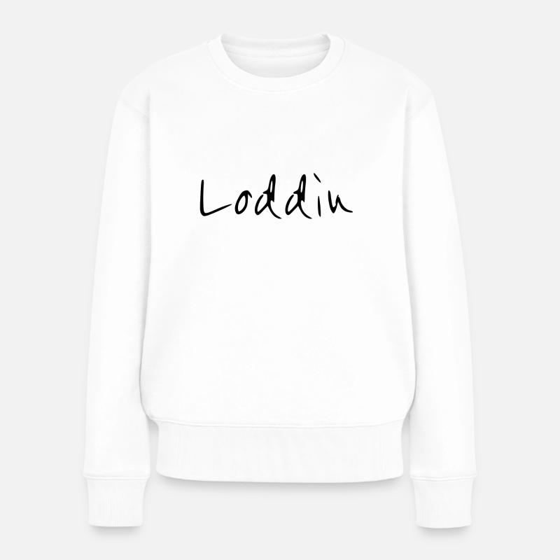 Loddin - Frauen Premium Bio Pullover - Weiß