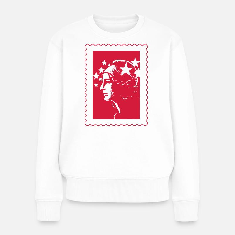 Already stamped (e) - Women's Premium Organic Jumper - white
