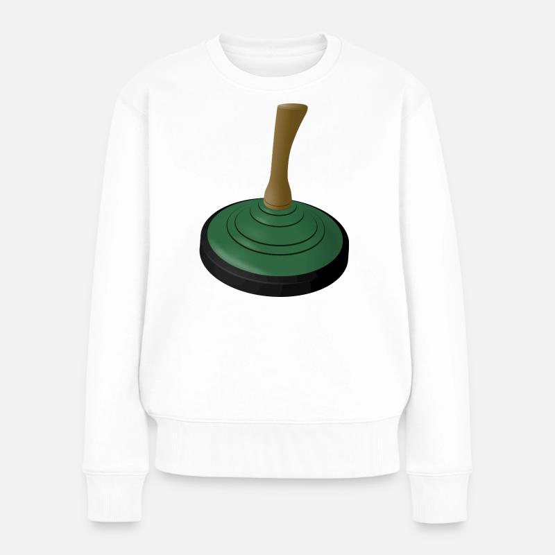 2025-EISSTOCK-grun - Frauen Premium Bio Pullover - Weiß